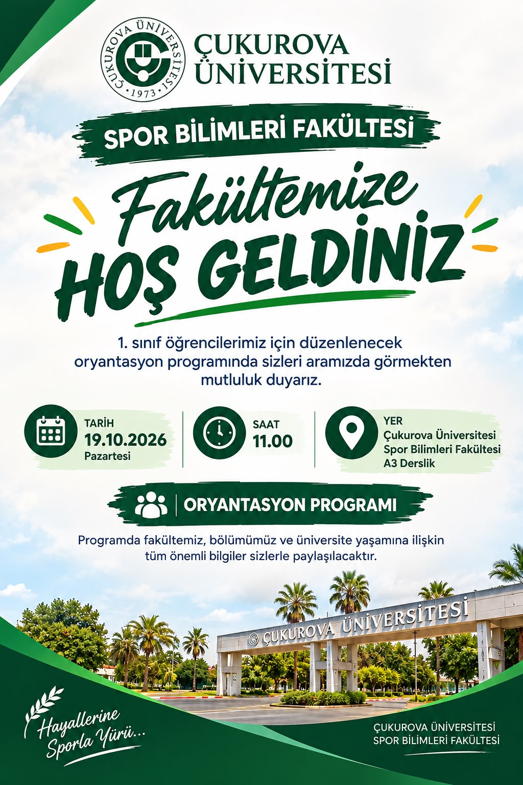 FAKÜLTEMİZE HOŞGELDİNİZ